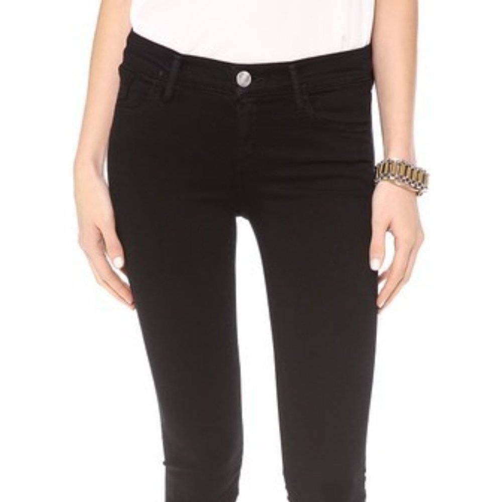 Goldsign Lure Stretch Skinny Jeans BLACK Size 30